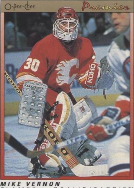 1990-91 O-Pee-Chee Premier - Mike Vernon #126