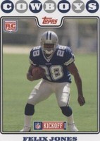 2008 Topps Kickoff Felix Jones #181