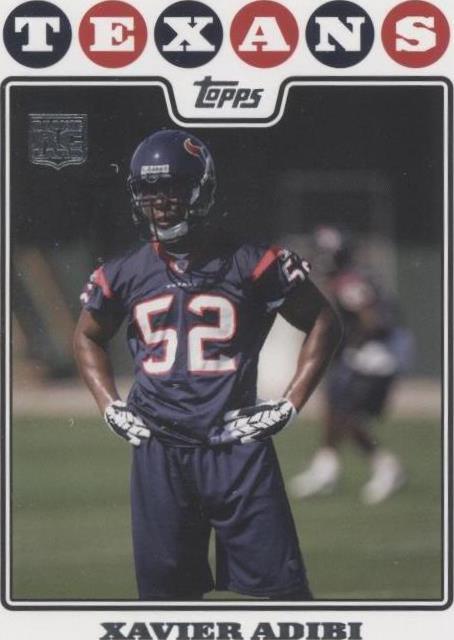 2008 Topps Xavier Adibi #419