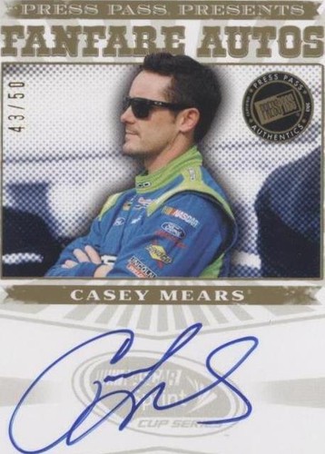 2013 Press Pass Fanfare - Casey Mears #FFA-CM