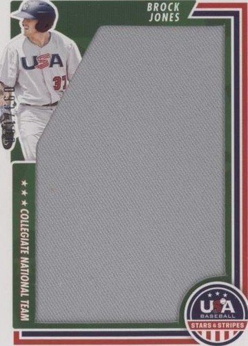 2022 Panini USA Baseball Stars & Stripes - Brock Jones #JUM-BJ
