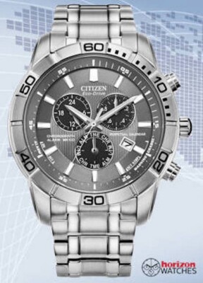 Citizen Eco-Drive Brycen Perpetual Stainless Men's Quartz Watch - BL5450-54H