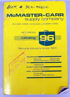 Manuals & Books - Mcmaster Carr Catalog