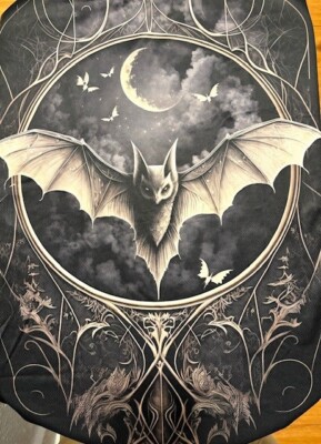 Gothic Design Vampire Bat and Moon T-Shirt 3XL NEW