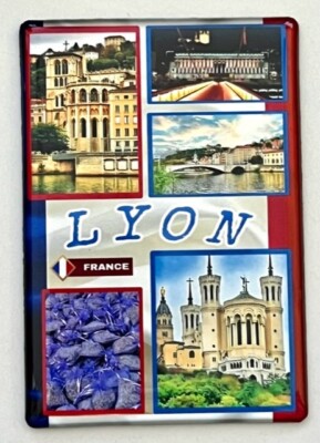 LYON -FRANKREICH - KÜHLSCHRANKMAGNET- LYON  SOUVENIR