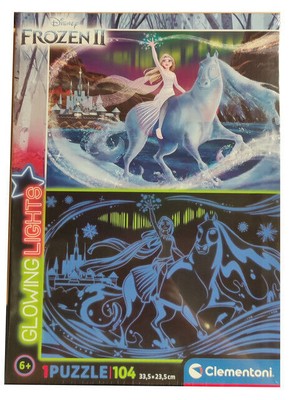Puzzle 104 elementy. Glowing Lights. Kraina Lodu 2