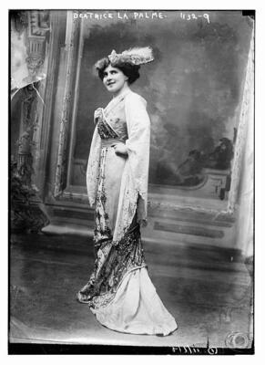 Beatrice La Palme c1900 OLD LARGE HISTORIC PHOTO