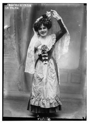 Beatrice La Palme c1900 Large Old Photo