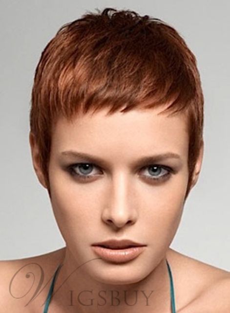 Super Short Hair Monofilament Top Wig Hair For White Or Black