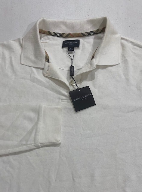 Burberry Golf ポロシャツＬとバイザーセット Burberry Golf ポロシャツLとバイザーセット