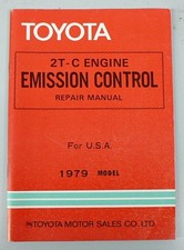 1979 TOYOTA 2T-C ENGINE EMISSION CONTROL REPAIR MANUAL | eBay