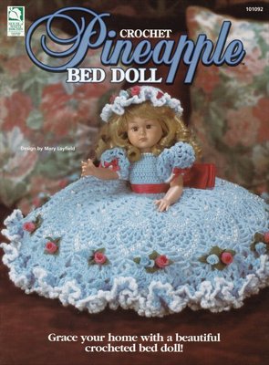 Pineapple Bed Doll ~ Crochet Bedroom Elegant RARE Beautiful Book