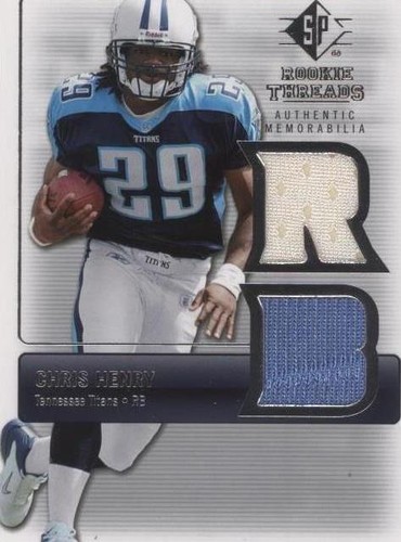 2007 SP Rookie Threads Chris Henry #RT-CH