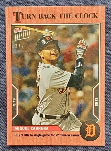 2022 Topps Now Turn Back the Clock - Miguel Cabrera #50