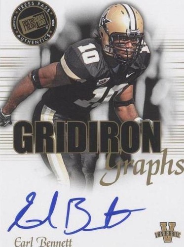2008 Press Pass SE Earl Bennett #GG-EB