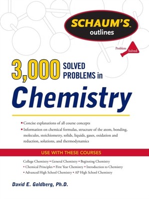  3000 Solved Problems In Chemistry by David Goldberg  NEW Paperback  softback