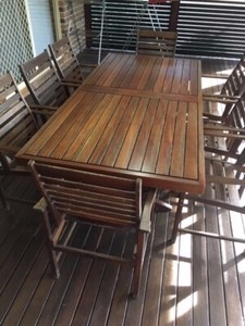Outdoor Patio Table Setting - Timber - 8 Seater | Outdoor Dining