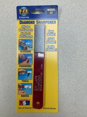 EZE-LAP #LF FINE Diamond Sharpener Knife Sharpening Hone Stone - 2'' x 3/4''  USA 