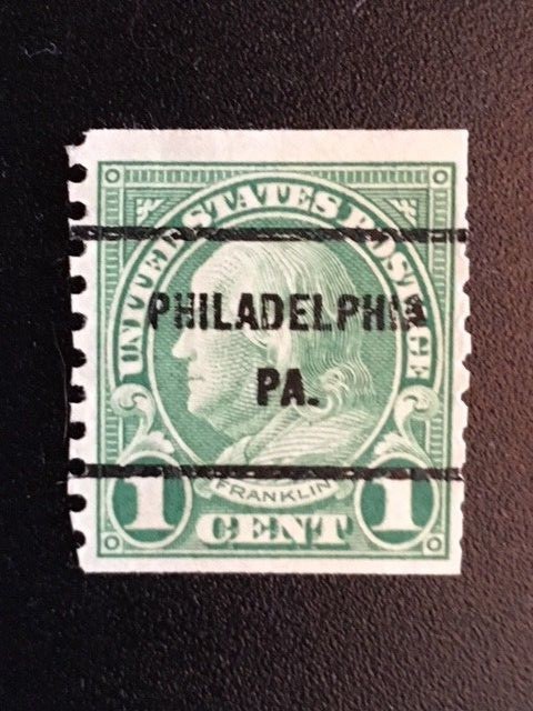 1923-30 1c Franklin Scott# 597 & 1 1/2c Harding Scott#598/Scott#684 PRECANCELS