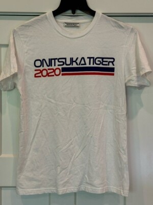 Onitsuka Tiger T-Shirt New 2020 Logo Tee  White - Men's Large
