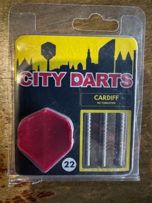 City Darts Cardiff 22 gram 90% Tungsten Steel Tip Darts