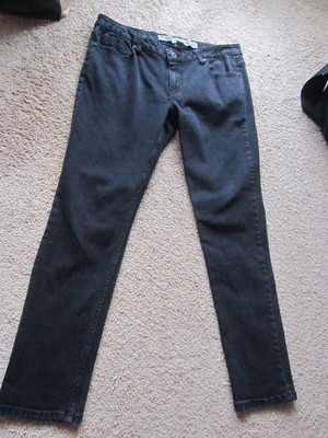 Charlotte Russe Extreme Skinny Denim Faded Black Size 10 Short