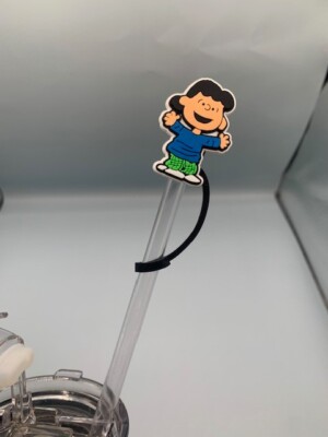  Peanuts Snoopy Lucy Stanley cup straw cover topper 10mm 