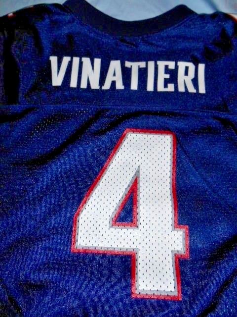 NWOT Adam Vinatieri Patriots Reebok NFL Jersey Youth sz.L  (14-16)