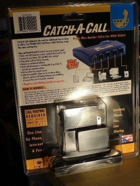 Catch a Call Telephone Line Adapter for Phone Internet Fax Connection RS43-2220