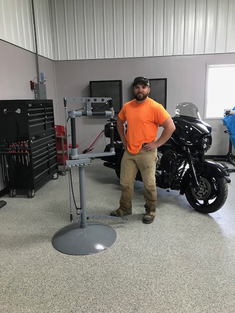 Pneumatic Planishing Hammer Pedestal Model