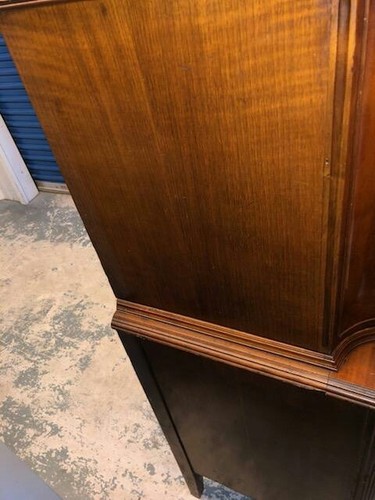 Antique French walnut with burl inlayed Chest on chest.