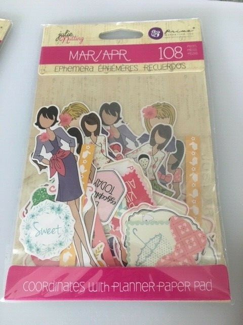 JULIE NUTTING Ephemera / Die Cuts 5 pkgs. Seasonal Paper Dolls & Sentiments