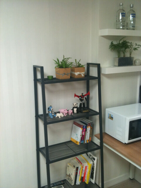 Ikea Lerberg black metal shelving table, fab condition, 5 ...