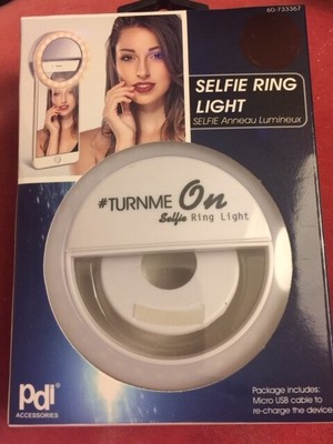 Smartphone iPhone Rechargeable Selfie Ring Light New USA