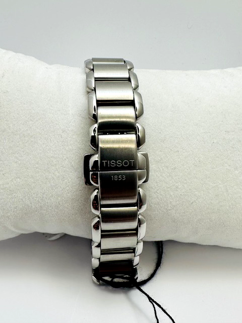 Pre-owned Tissot T-wave Ladies Diamond Stainless Steel Swiss Quartz Watch T02128574
