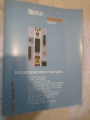 Analog Devices Data Conversion Products Databook 1989/90 book