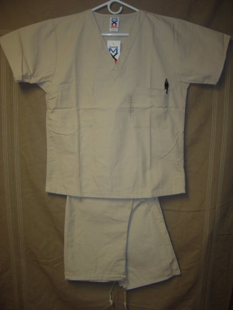 Nurses unisex scrubs/Color Beige Size S