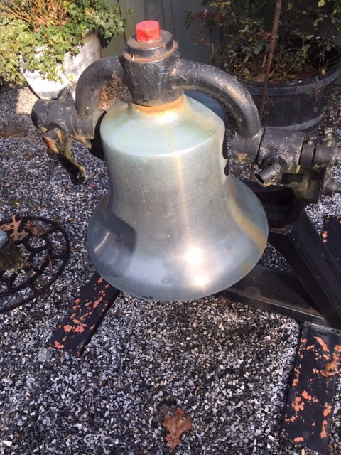 Locomotive Brass Bell w/ sturdy metal custom made stand.