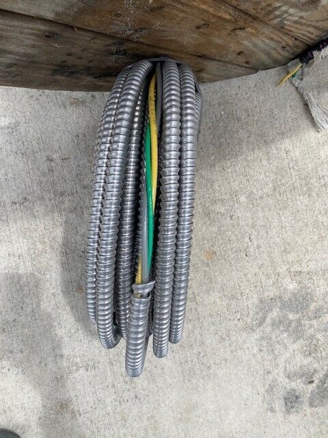 8/2  Stranded Copper Mc With Ground Aluminum Armor Metal Clad Cable 600v