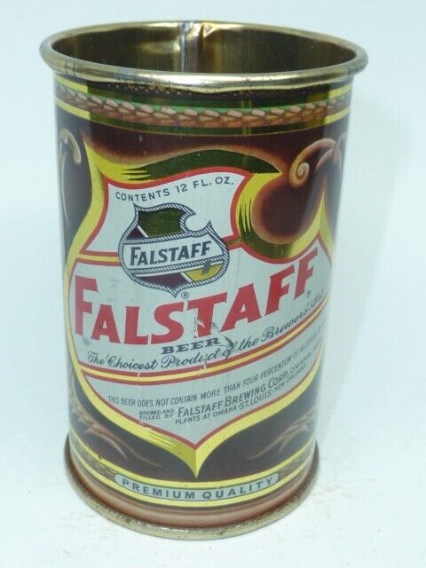 Empty Top Opened Falstaff Beer Drinking Cup.