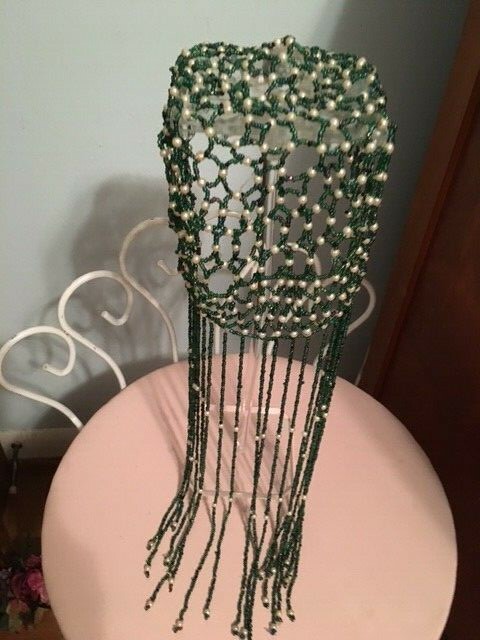 Vintage Flapper Beaded Cap--Costume?—Pretty—From Estate