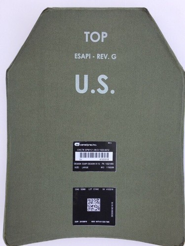 ESAPI Body Armor Ceramic Strike Plates New Level 3 Tactical