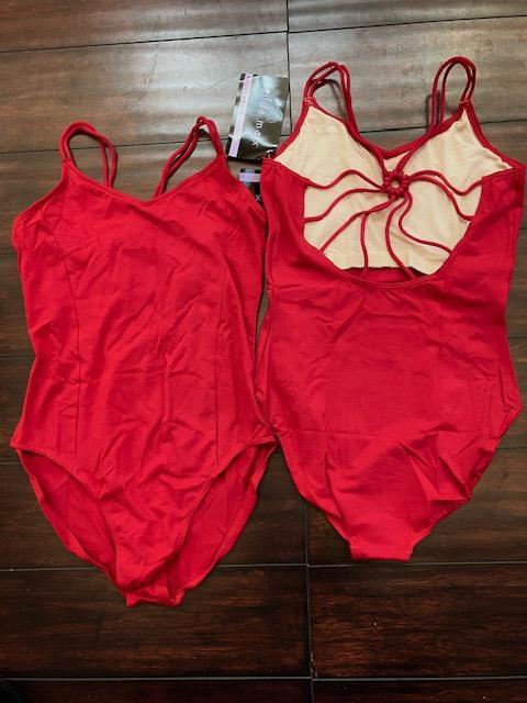 NWT New Gilda Marx #7131151 Garnet Red Dance Ballet Leotard XL X-Large Adult