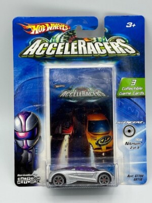 2005 Hot Wheels HW Acceleracers Nitrium 2 of 9 SILENCERZ Silver