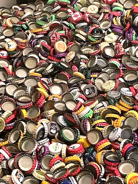 500 Mixed Lot Beer Bottle Caps Clean Project Ready Dent Free Colorful Lot!
