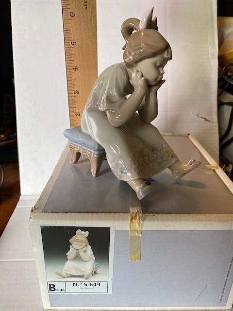 スポーツ LLADRO Lladro 4577 New Shepherd Boy Sitting Porcelain Figurine 10 3