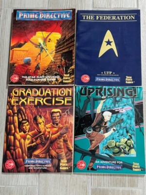 Star Trek Prime Directive RPG - Task Force Games Lot of 4
