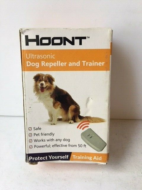 Hoont Electronic Ultrasonic Handheld Dog Repellent and Trainer with Flashlight