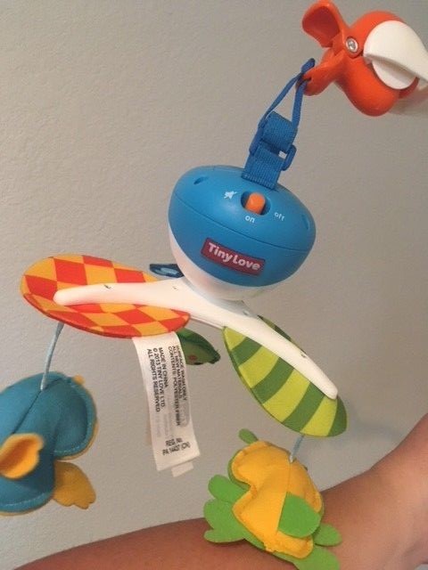 Tiny Love Take Along Mobile, Animal Friends, Blue Battery Operated entertainer