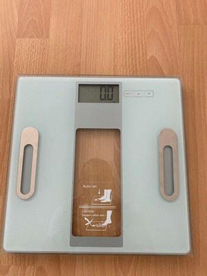 Digitale Personenwaage Körperwaage Badwaage Sendung mit der Maus 150 kg LCD ADE